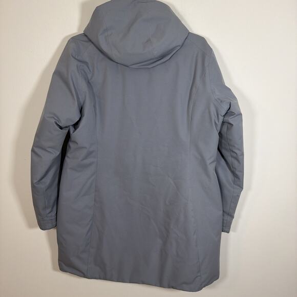 Columbia Long Jacket Puffer Coat XL Grey Hooded Warm Insulated Cold Weather Gear - Picture 6 of 9